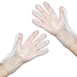Cleaning and Housekeeping/HOUSEHOLD AND GENERAL USE GLOVES/PE Disposable Gloves - Gants en plastique, PRIMA, transparents, taille L, 10000 pièces