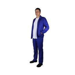 Uniforms and Tailoring/PROFESSIONAL UNIFORMS/Robes and Work Wear - JACK Classic unisex work coat, polly-cotton, long sleeve, button closure, blue, 2XL