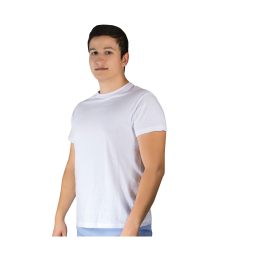 Uniforme/UNIFORME LUCRU/Tricouri - Tricou la baza gatului, din bumbac, alb, 2XL