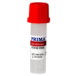 Medical Laborator/CONSUMABILE LABORATOR/Colectare sange - Microtainer biochimie PRIMA, steril, activator de coagulare, capac rosu, tub pet, 0.5 ml, 50 bucati
