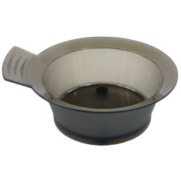Cosmetica SPA/COAFOR, FRIZERIE/Accesorii Coafor si Frizerie - Bol fumuriu de plastic cu maner pentru vopsea, 200 ml