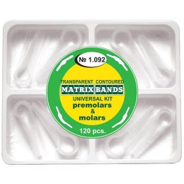 Stomatologie Cabinet/MATRICI SI PENE DENTARE/Matrici Dentare - Matrici conturate Mylar, cu maner de fixare, 120 bucati
