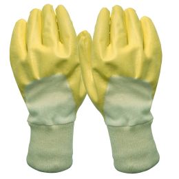 Lichidari/Igiena si Protectie/MANUSI PROTECTIE - Manusi de protectie tricotate impregnate partial cu cauciuc nitrilic, galbene, XL