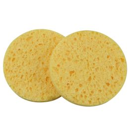 Cosmetica SPA/COSMETICA FACIALA/Accesorii Machiaj - Bureti pentru demachiere, galbeni, 2 bucati