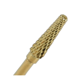 Cosmetic SPA/Dental Practice/MANICURE AND PEDICURE - Freza unghii carbid aurita, forma conica, 4x13.5mm, marime M