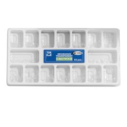Stomatologie Cabinet/MATRICI SI PENE DENTARE/Matrici Dentare - Coroane / Cape transparente celuloid pentru copii 64/set